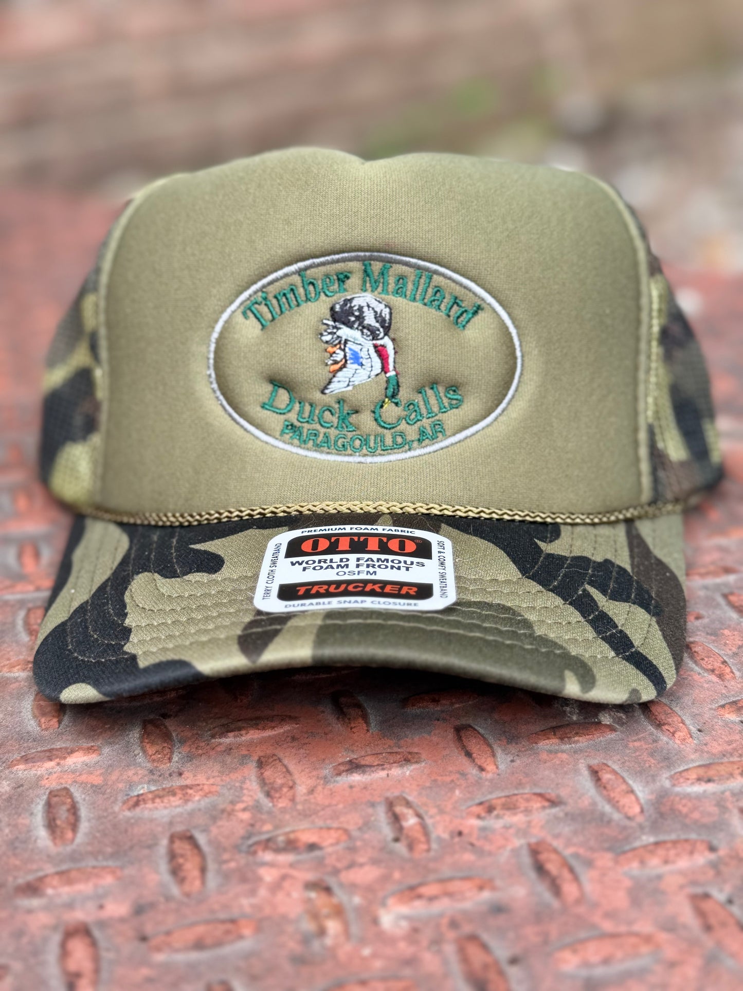 TMDC OTTO TRUCKER CAP-Tan Front Camo Back
