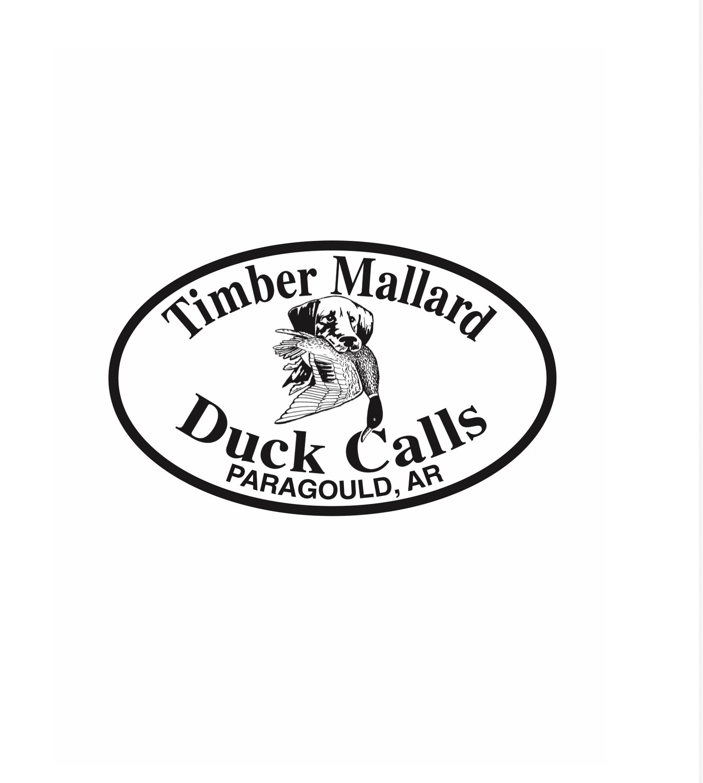 TMDC 2x3 BLACK & WHITE LOGO DECAL