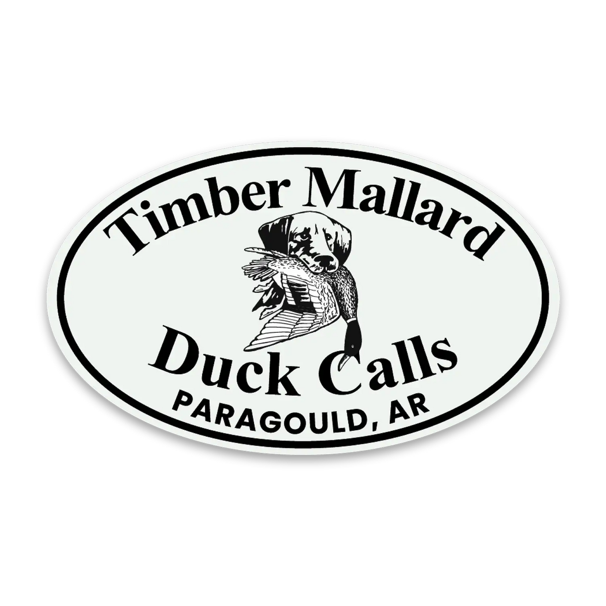 TMDC 2x3 BLACK & WHITE LOGO DECAL