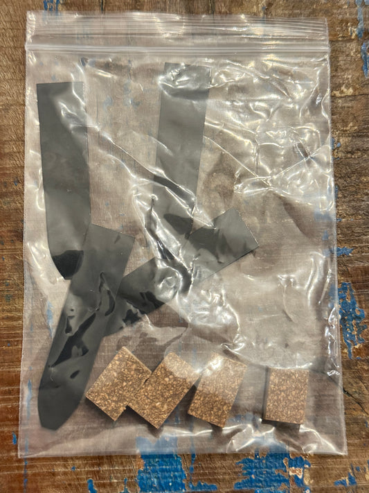 TMDC MODEL # CD-26 CUTDOWN 4 PACK REEDS & CORK/ 2-.010 & 2-.014 MYLAR